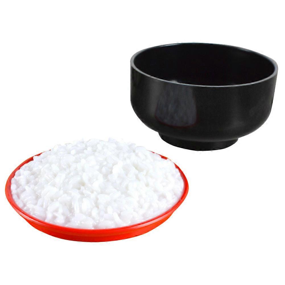 Simulation Cooked Rice Bowl Model for Decoration 5Pcs Plastic Prop