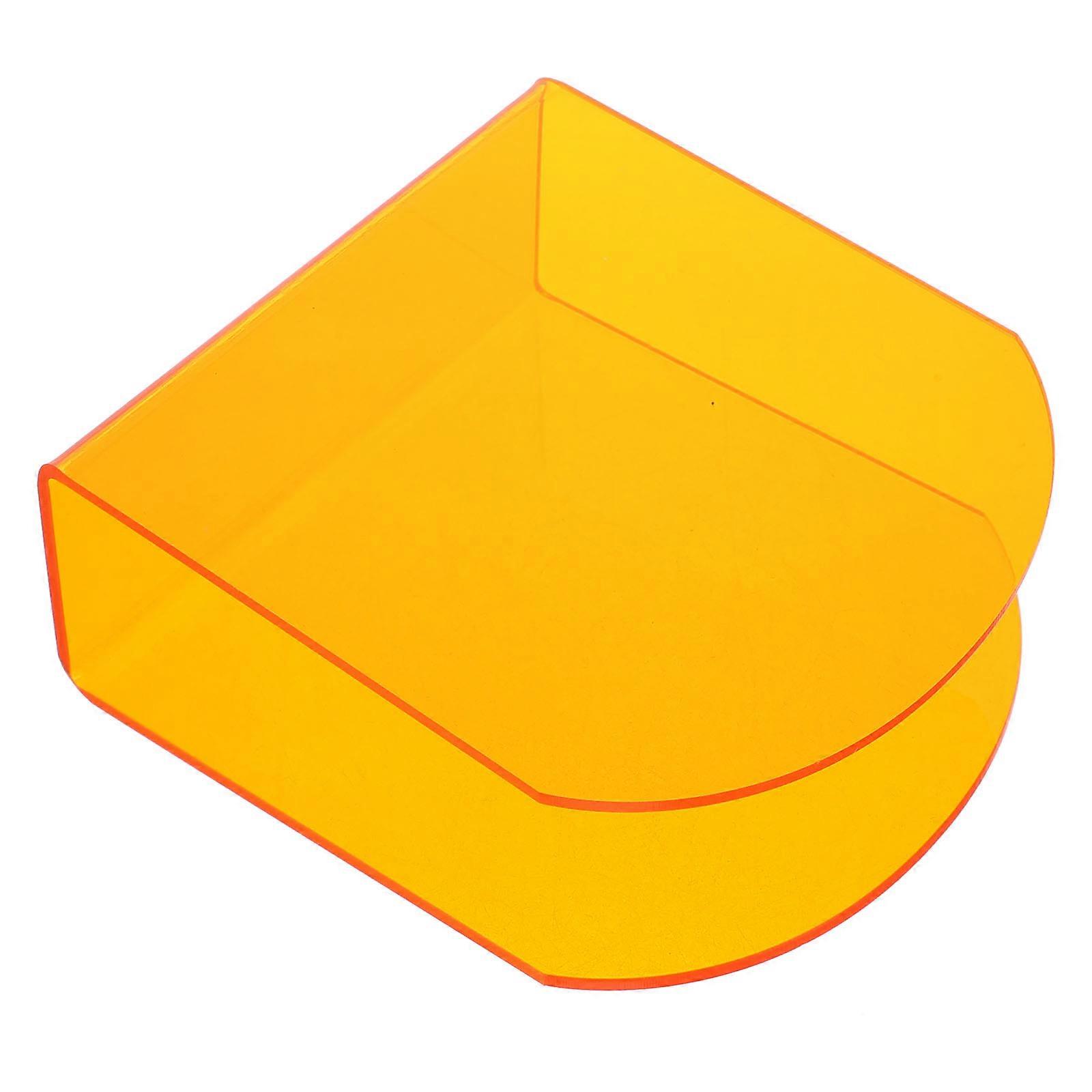 Orange Napkin Stand Acrylic Tissue Holder for Home Use 4Pcs Clear Desktop Rack