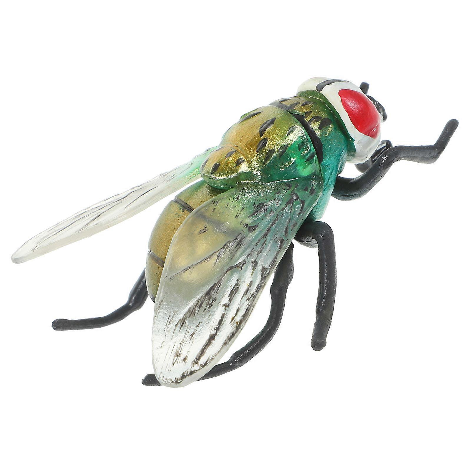 Fake Fly Plastic Insect Model for Joke 7Pcs Realistic Prank Bugs