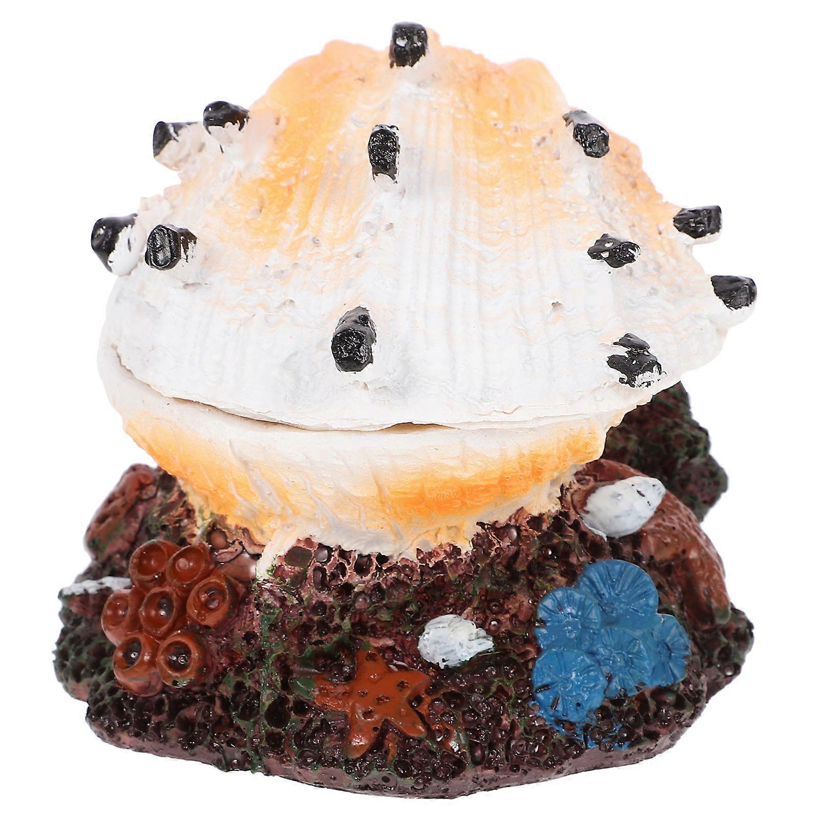 Fish Tank Bubbler Decorations Shell Style for Aquarium 3Pcs Set