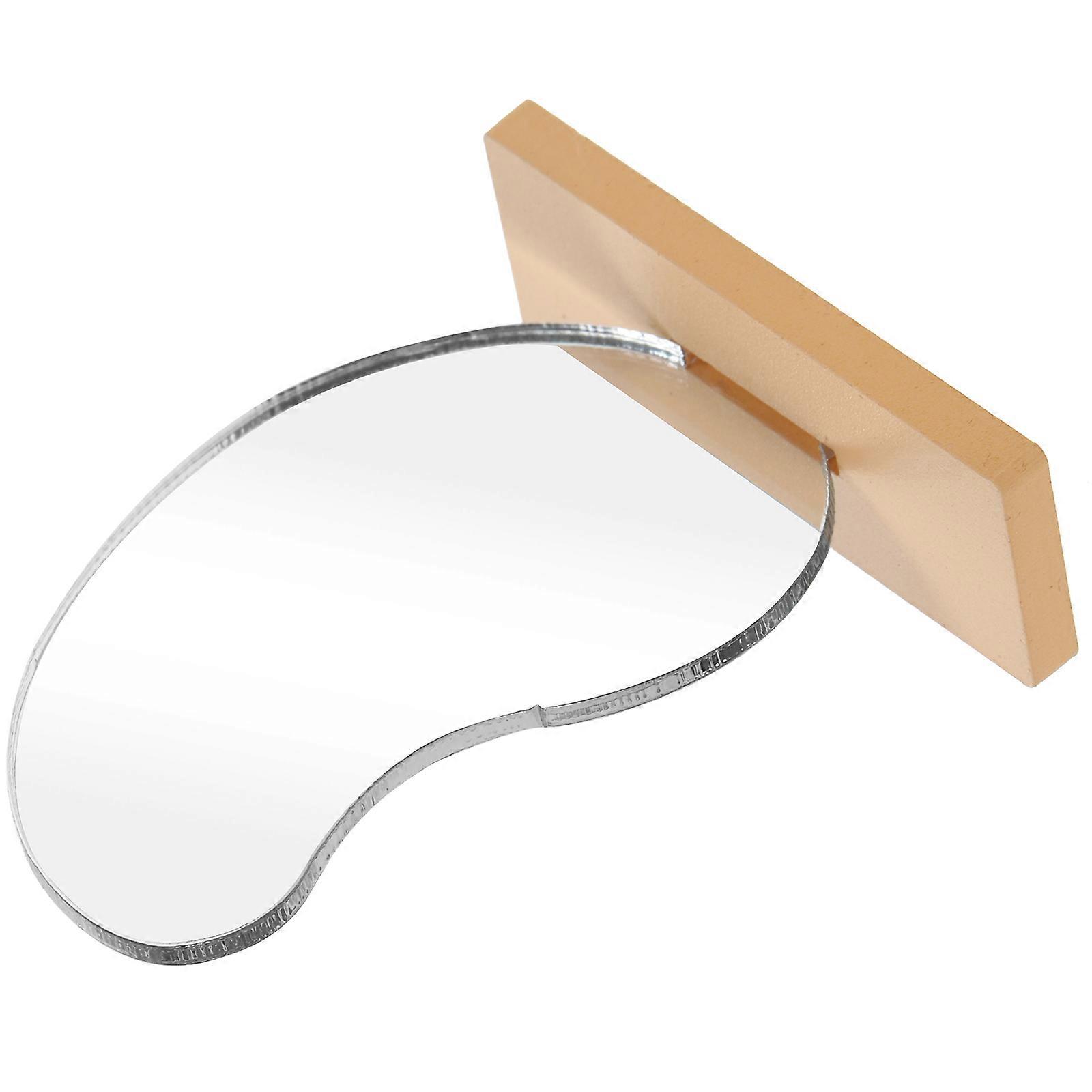 Miniature Mirrors Miniature Mirror for Decoration 2Pcs Transparent Plastic