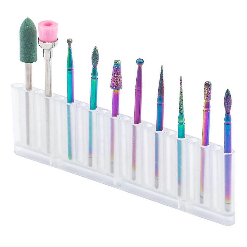 Manicure Drill Bits Set Tungsten Steel Nail Drill Tool for Precise Nail Care 2Sets