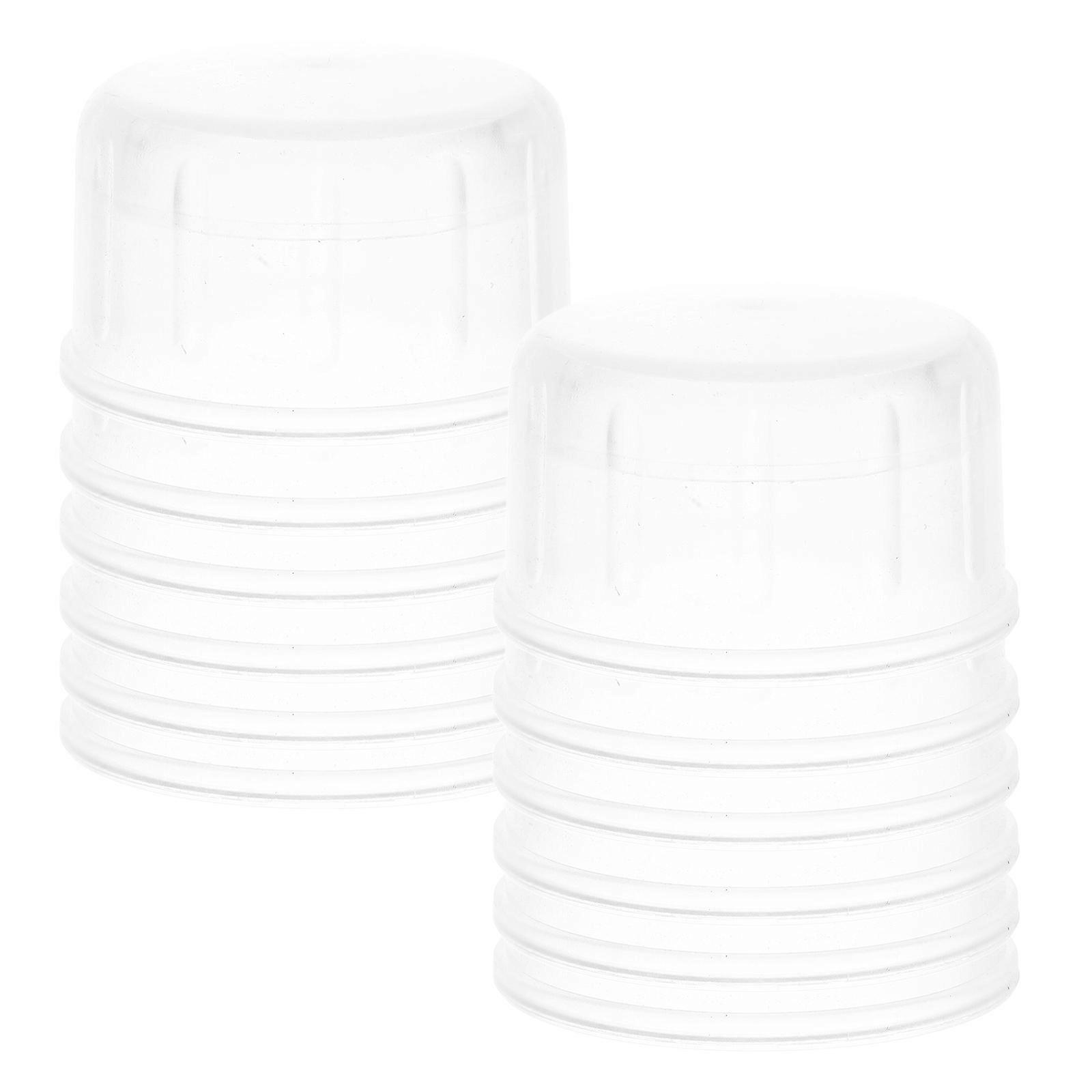 Clear Shaker Lid Replacement 24Pcs For Shaker Cups Simple Design Easy To Clean Plastic Material Splashproof Function