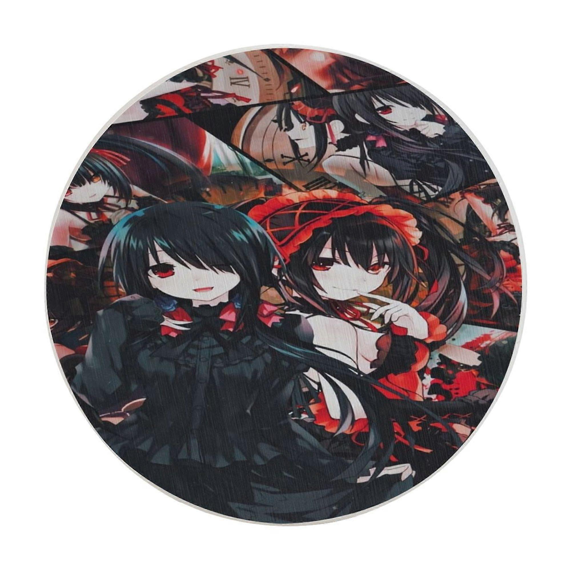 DATE A LIVE Absorbent diatomaceous earth coaster, odorless diatomaceous earth non-slip insulation protects the table top from damage One Size