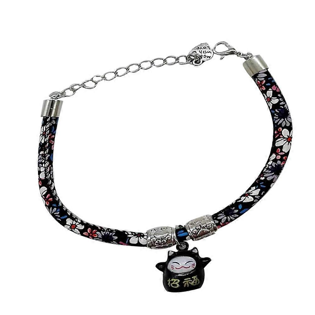 Pet Collar Collar for Pets 1 Piece Purple Floral Pattern