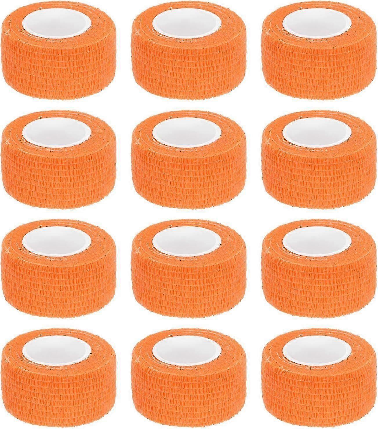 2025 Latest Model  12 Pack Elastic Cohesive Bandage Wrap 1 Inch x 5 Yards Breathable Self Adhesive