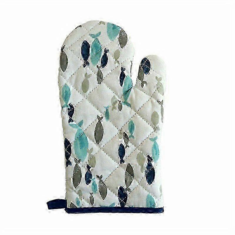 Creative Fish Patterned Kitchen Mitt Heat Resistant Cooking Glove