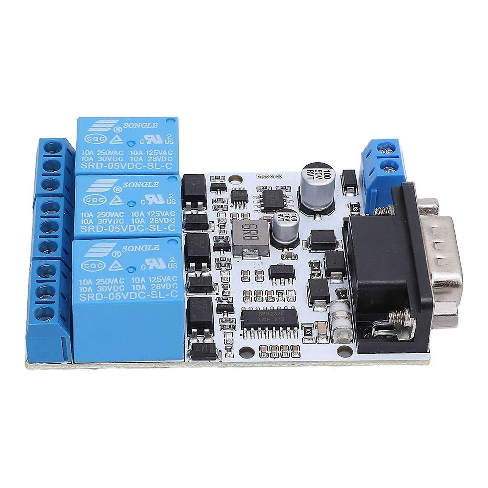Relay Module for MODBUS RTU RS232 Opto 8 Bit MCU 3 Channel Serial Port Control Relay Module for Digital Detection Power Control