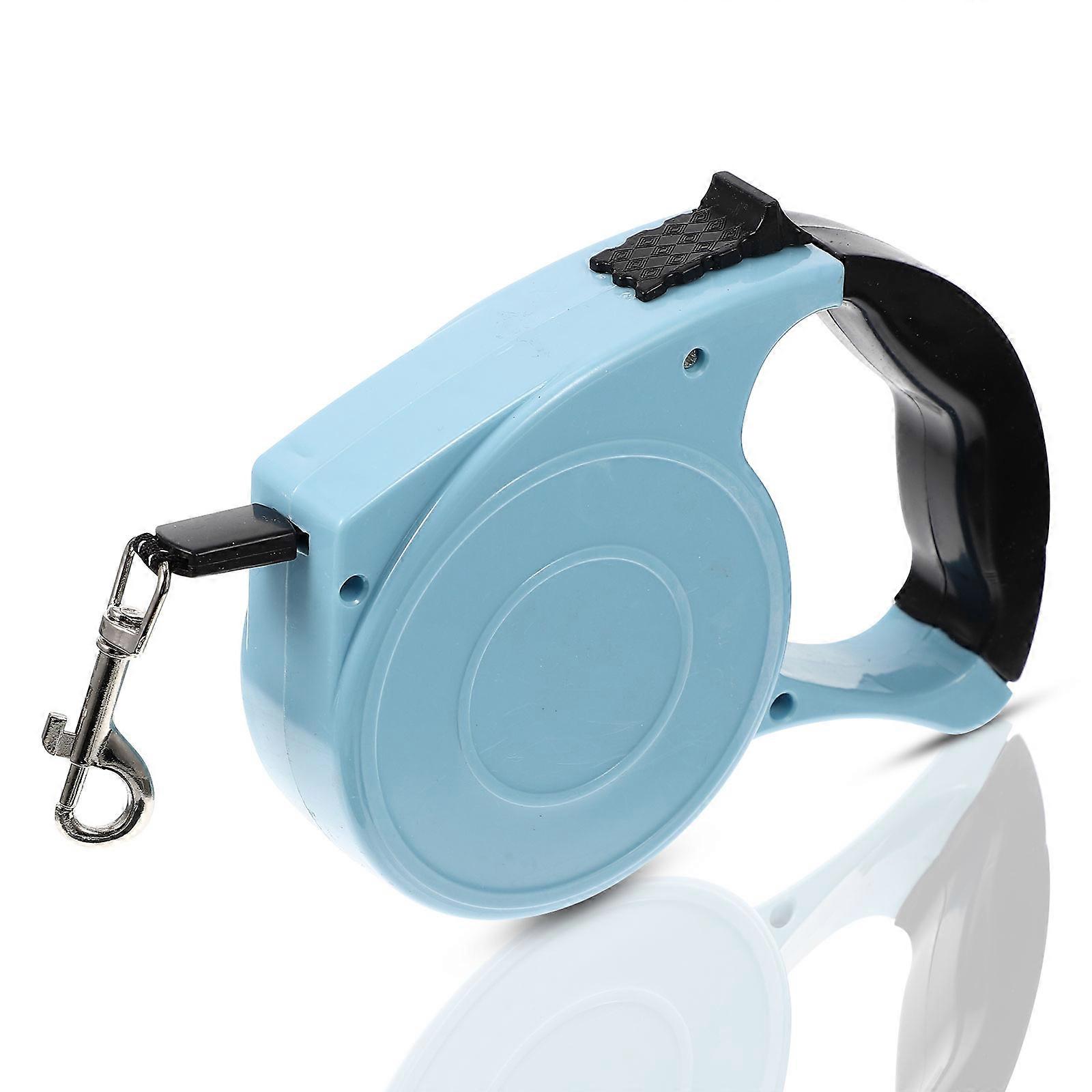 Retractable Dog Leash Blue ABS with Control for Dog Walking