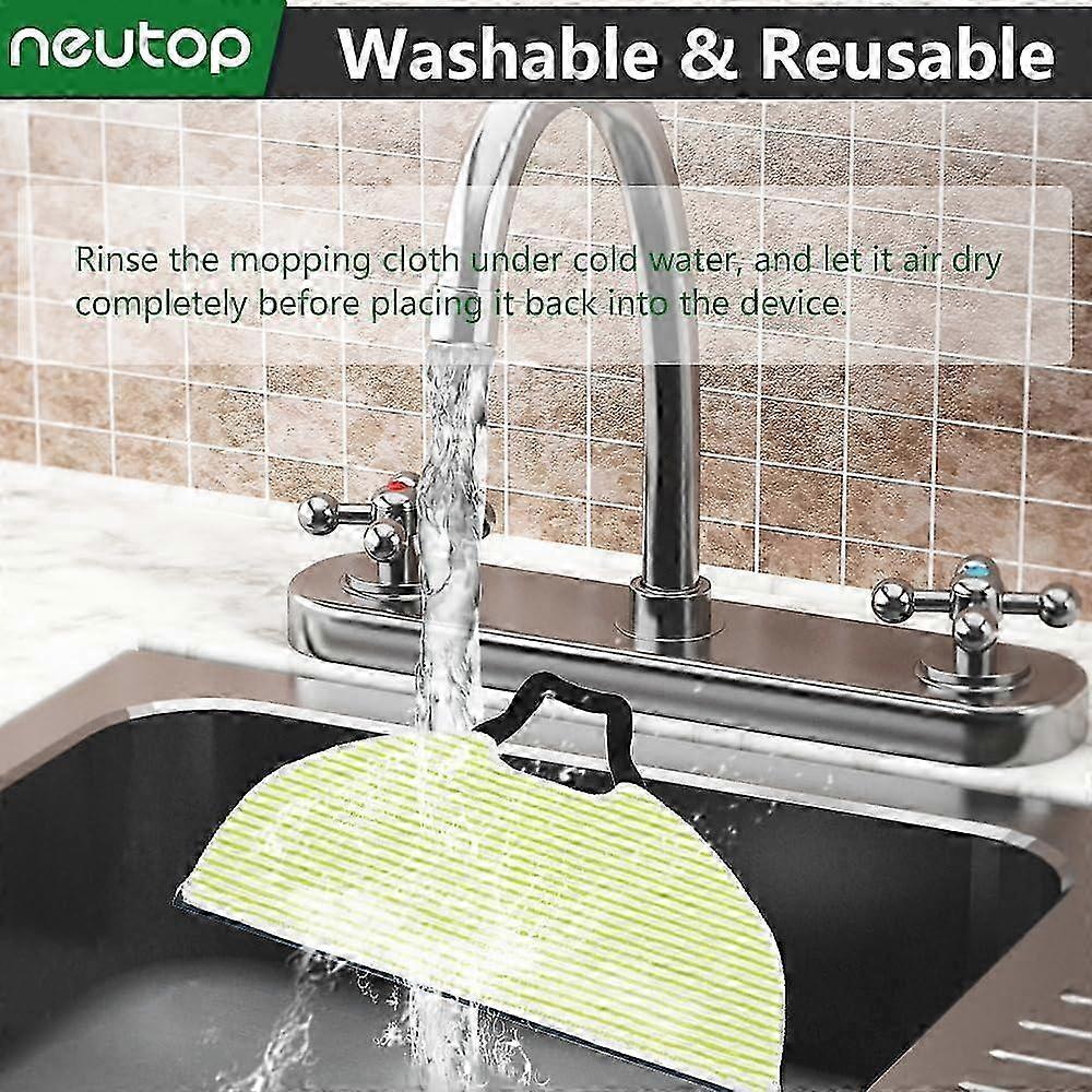 25-26 8 Pack Washable & Reusable Mop Pads Compatible with Shark RV2610WA AV2610WA RV2620WD RV2410WD AI Ultra 2-in-1 Robot Vacuum Replacement Parts