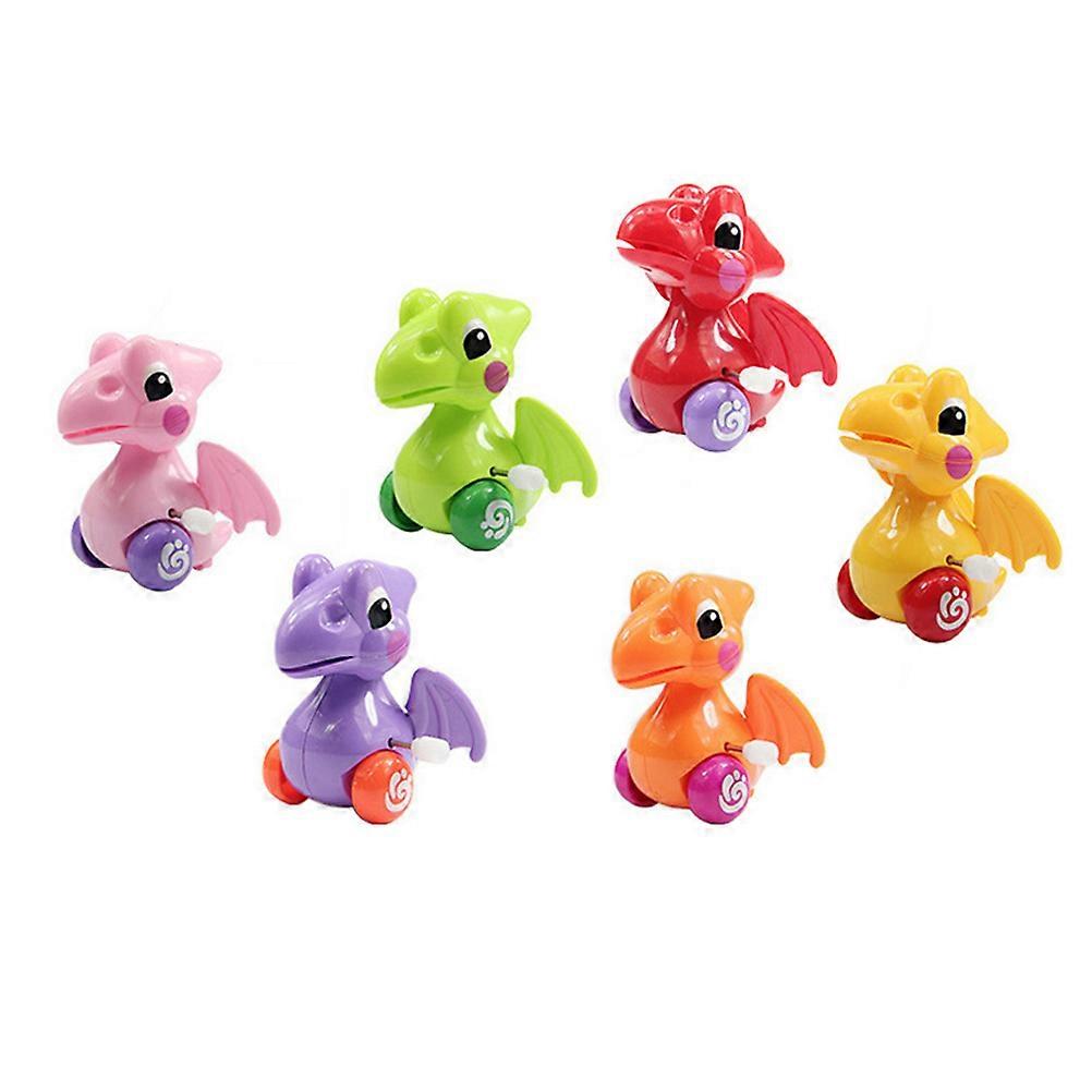 Funny Wind-Up Dinosaur Toy for Kids Playing Clockwork 5Pcs Assorted Color