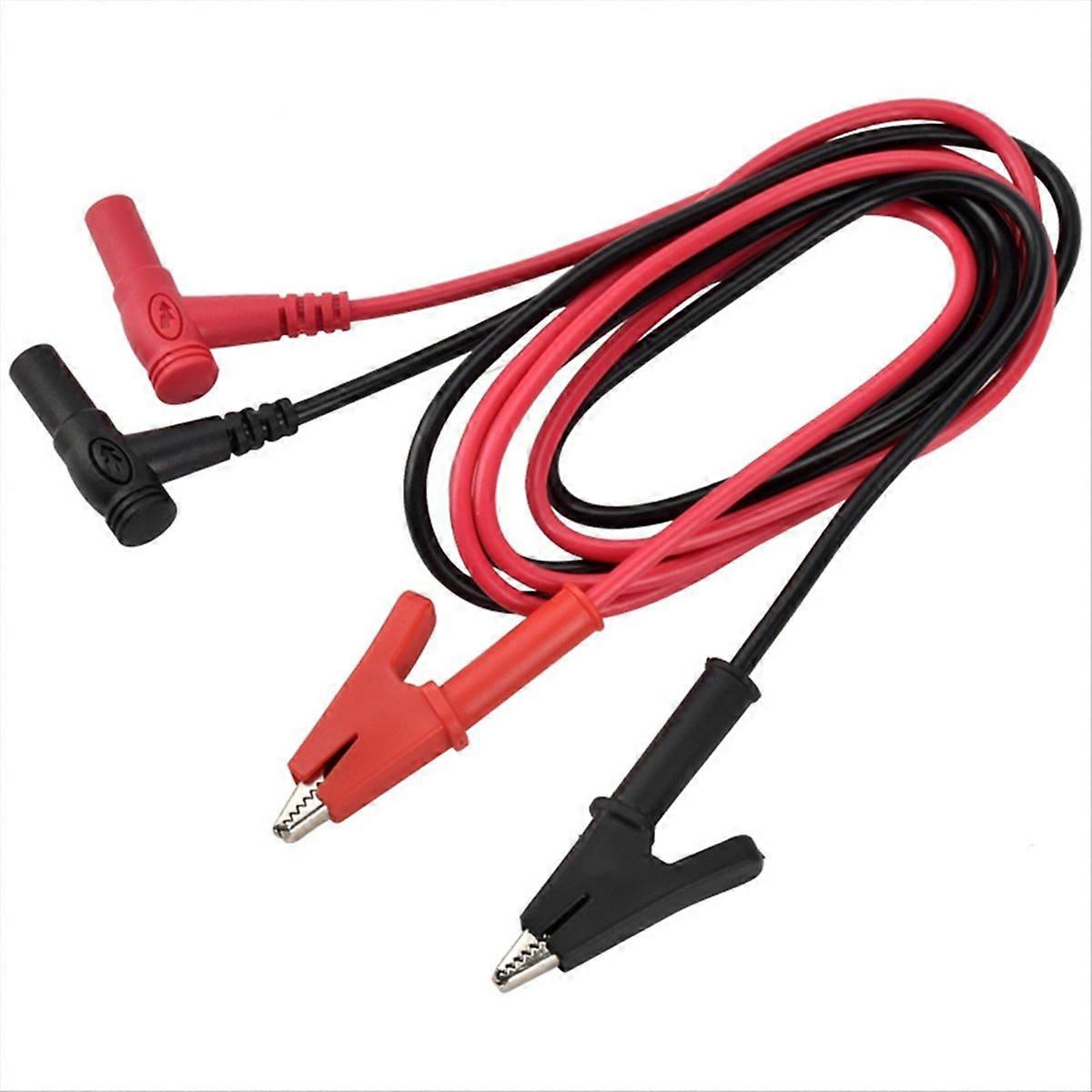 Universal Multimeter Test Leads with Alligator Clips and Banana Plugs for DC Power Connection 4MM Ca