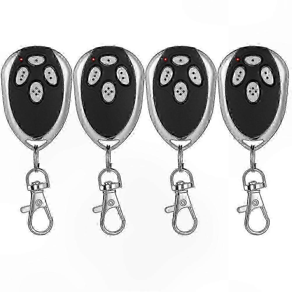 4-Pack 433.92MHz Gate Opener Remotes for 4-Channel Garage Door Systems Replacement