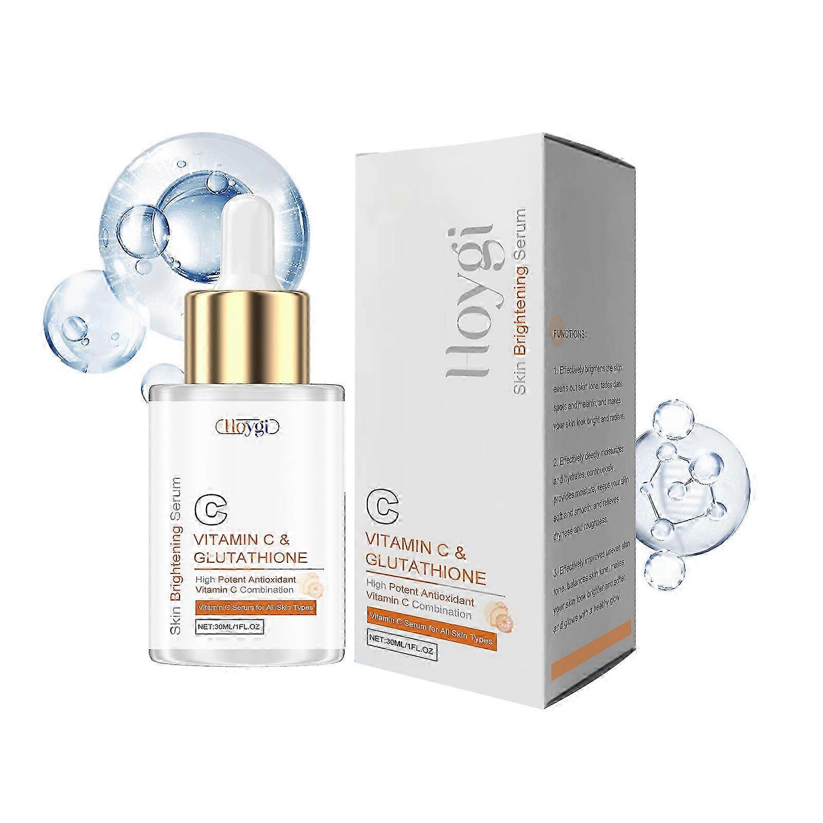 ビタミンCフェイシャルセラム、ビタミンCフェイスセラムアンチエイジングセラム、輝く肌トーンのための保湿ブライトニングフェイスセラム