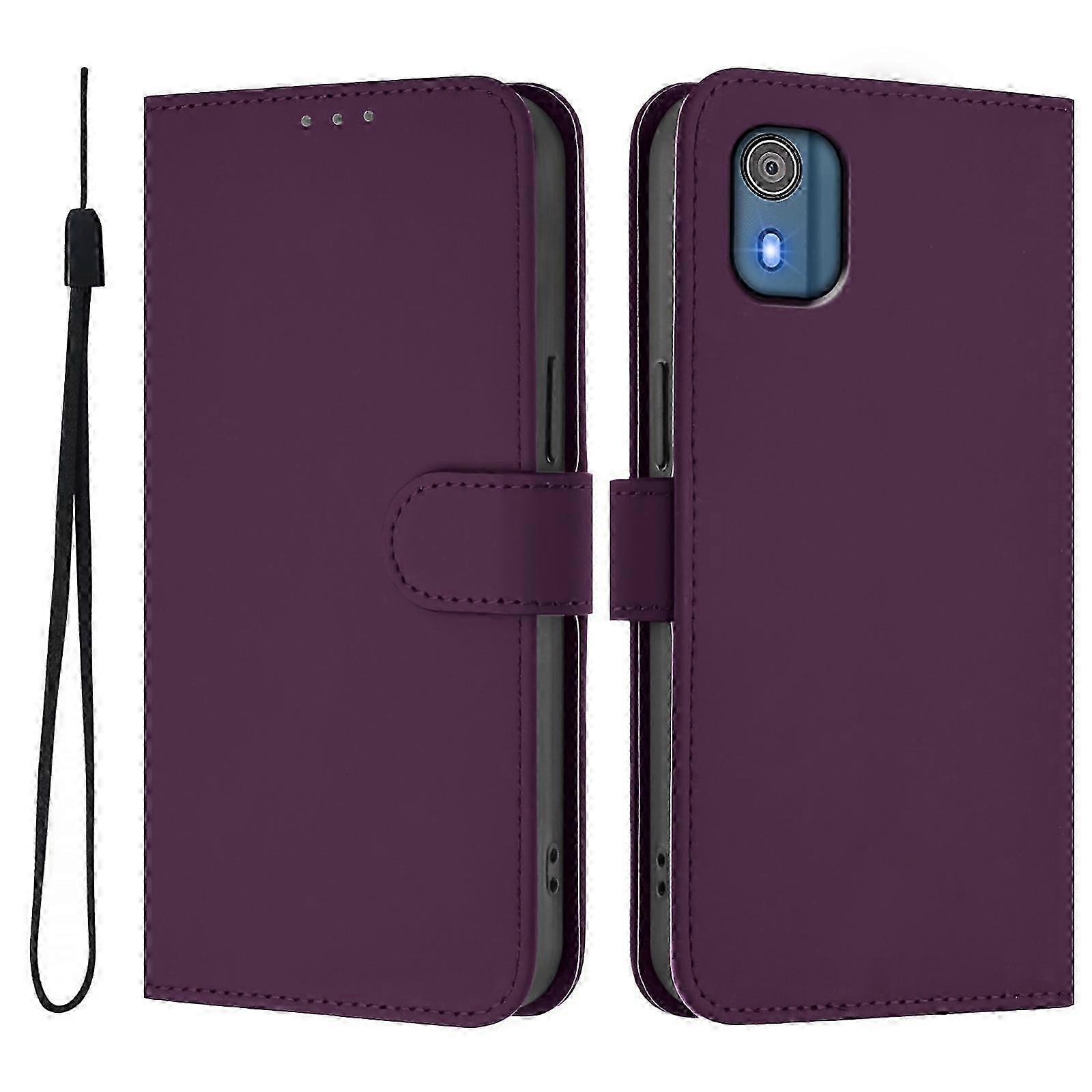Solid Color PU Case For Nokia C02 25-26s