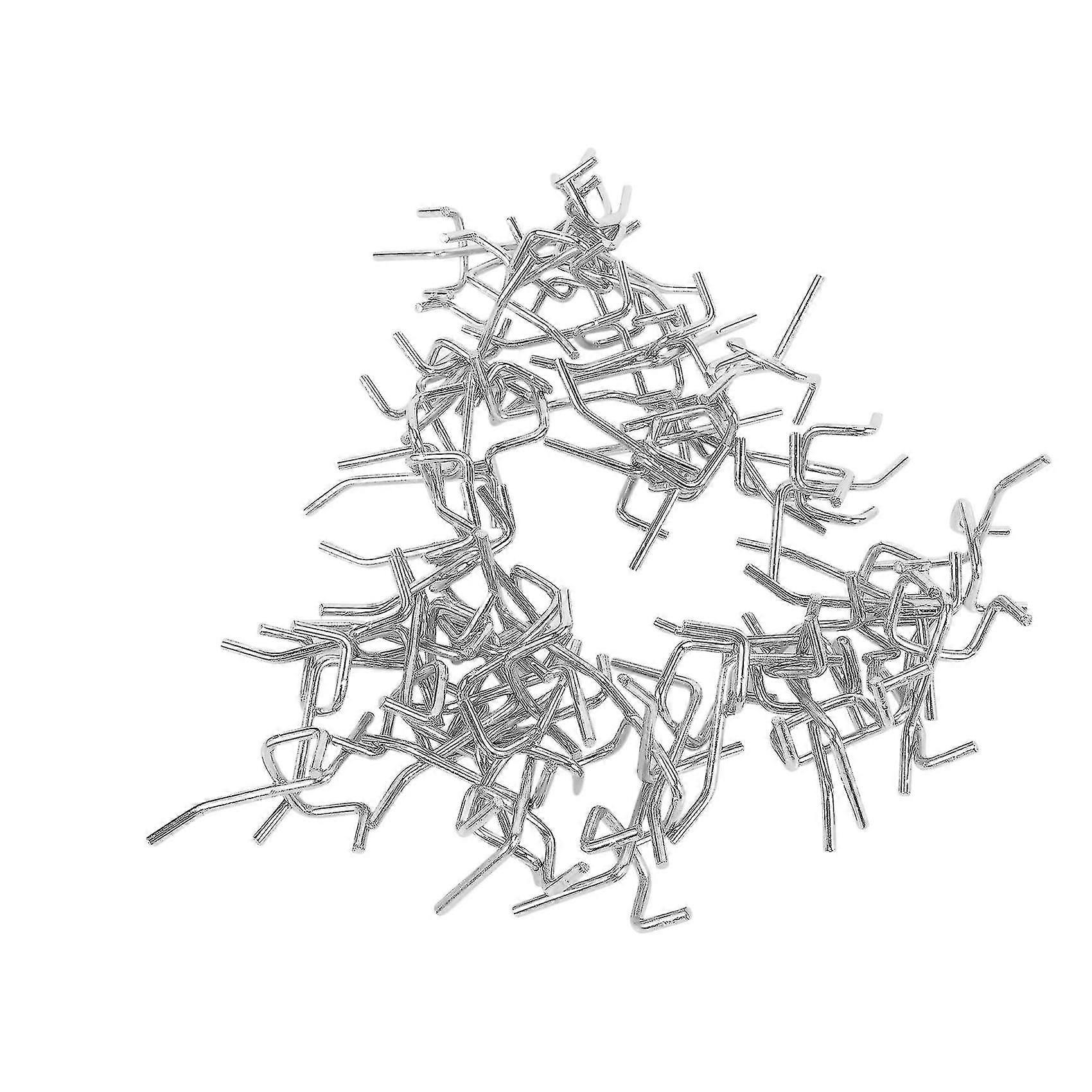 50 Pcs Durable Carbon Steel Utility Pegboard Hook Hanging Tools