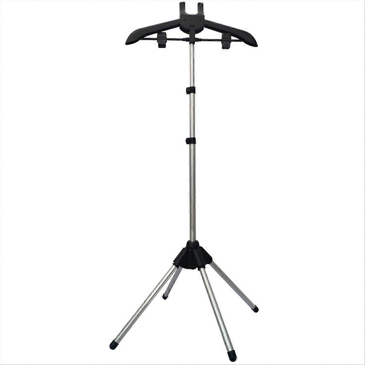 Display Stand Clothes Hanger Foldable Tripod Steamer Rack Black