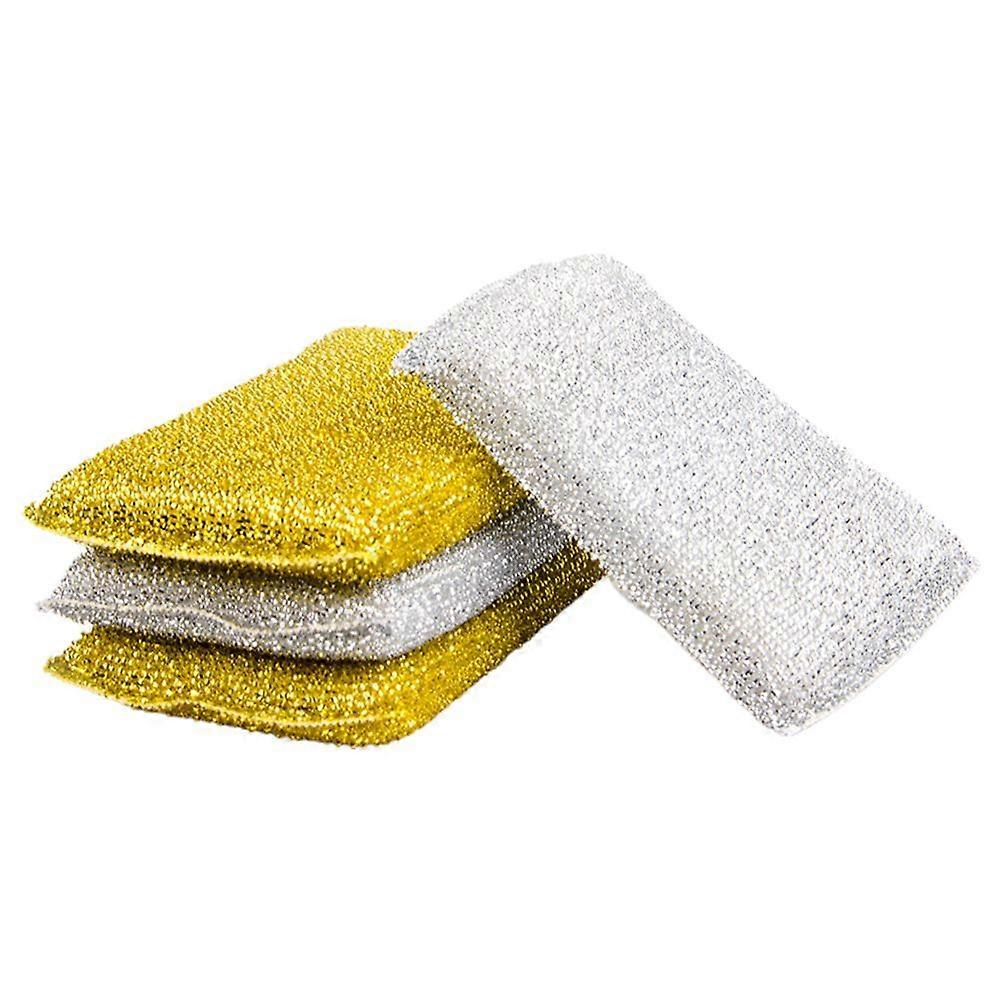 4Pcs Glitter Dish Sponge Bowl Cleaning Sponge Kitchen Sponge Cleaning Sponge Scrub Sponge