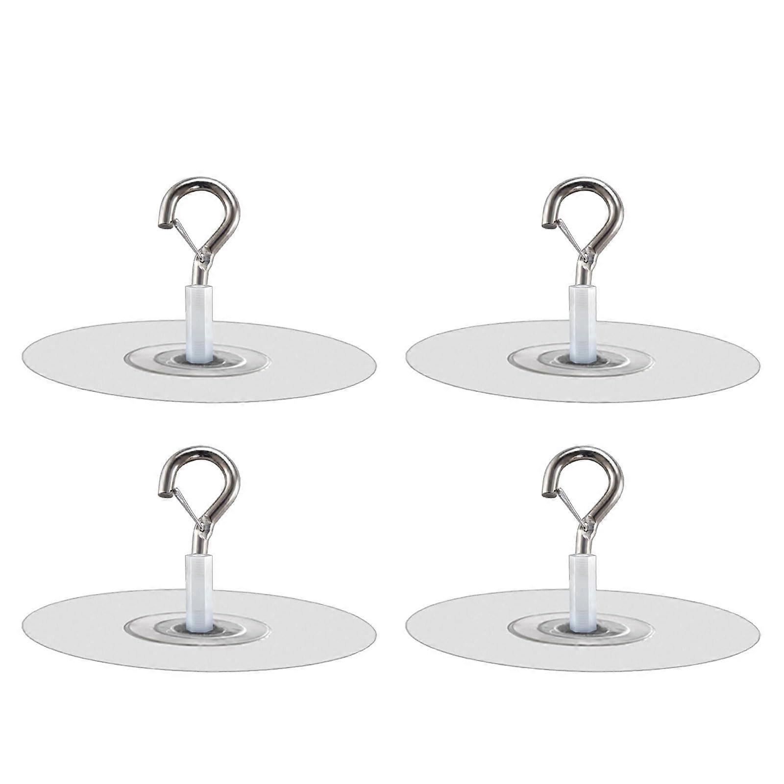 Strong Adhesive Ceiling Hooks Pack Of 4 For Plant Decoration, Multifunctional Hanging Hooks For Balloons, Winds, Chimes