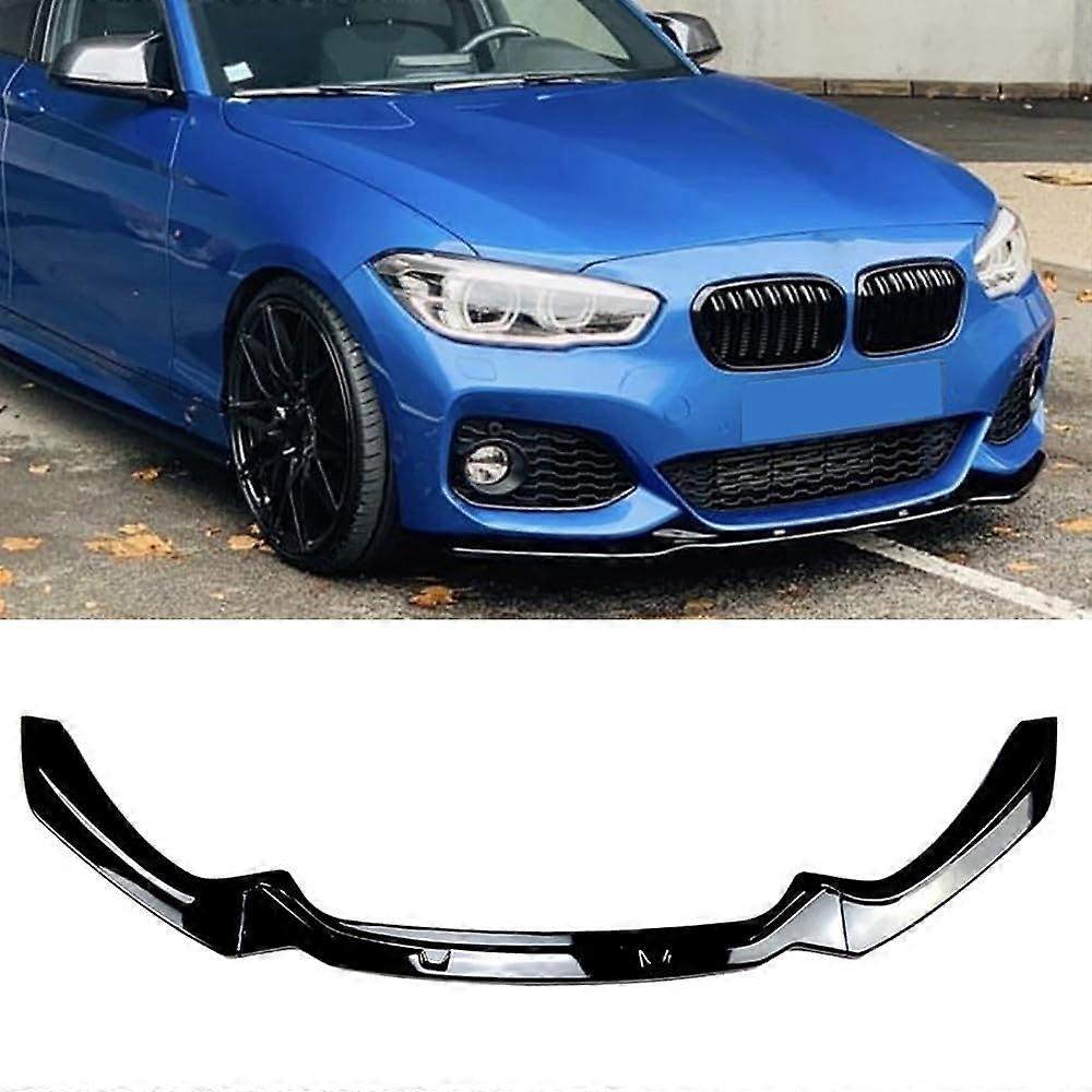 Front Bumper Lip Spoiler for 1 Series F20 F21 MPack M135i M140i 20152019 Glossy Black Diverter Diffuser Front Splitter Kit