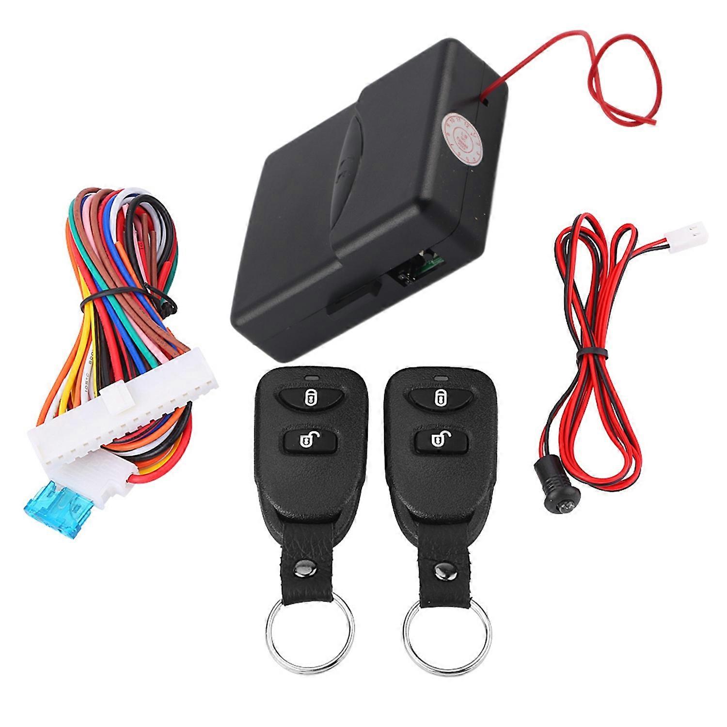 Universal Car Door Lock Keyless Entry System with Trunk Release Remote Central Control Box Kit