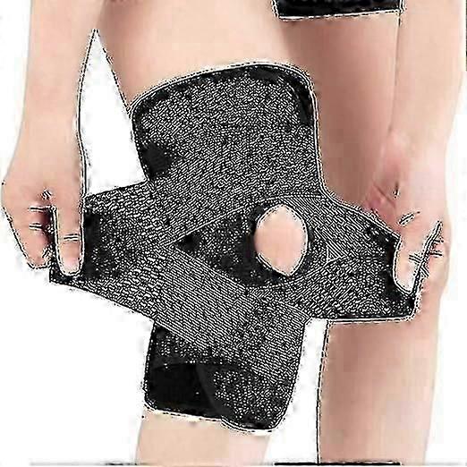 Knee Brace with Side Stabilizers Arthritis Breathable Adjustable Knee Support