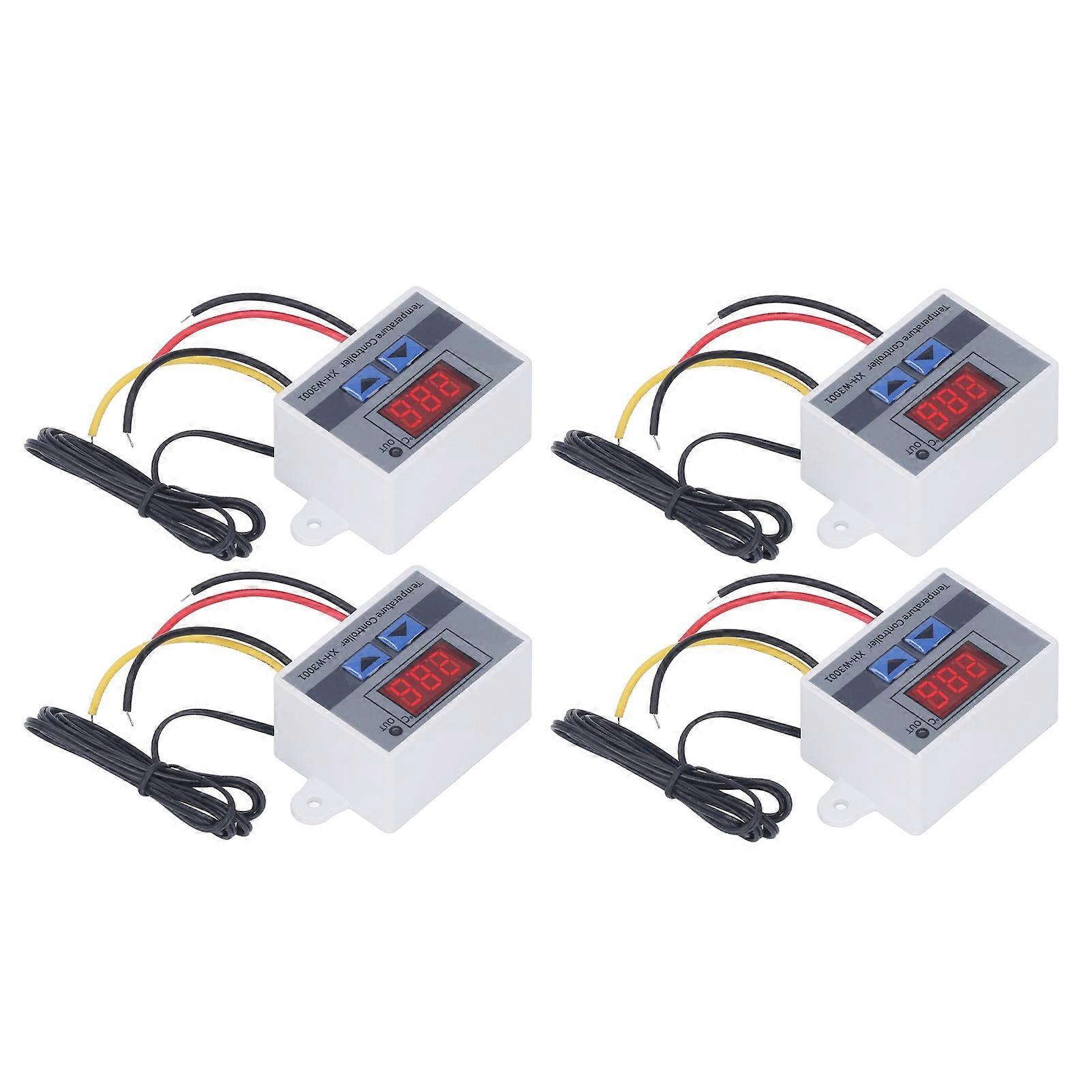 4PCS LED Digital Temperature Controller Heating Cooling Thermostat Switch Module 12V 120W