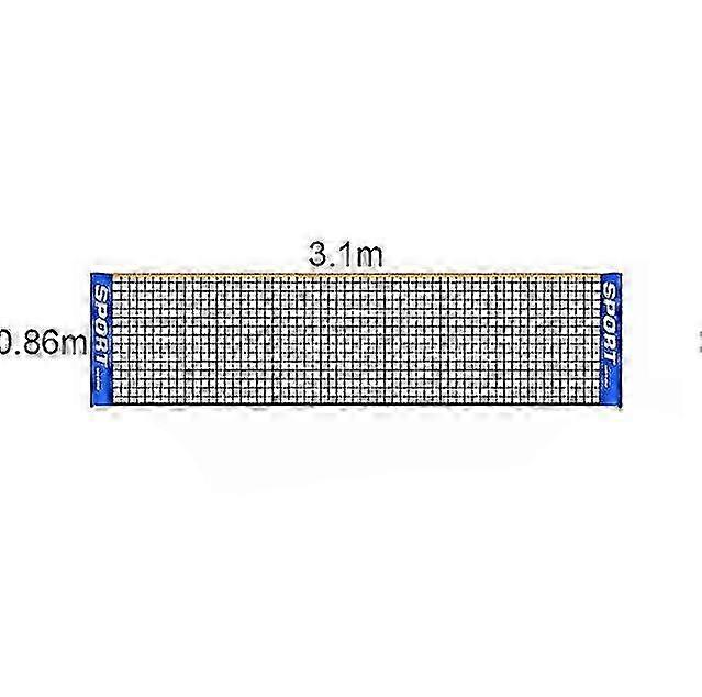 Portable Folding Tennis & Badminton Net with Adjustable Height 3m 4m 5m 6m