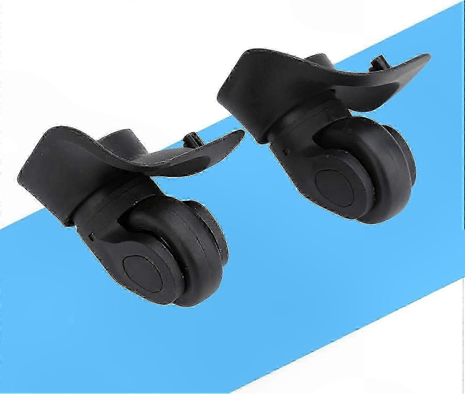 Universal Luggage Wheels Replacement Set, 2 Pcs PVC Suitcase Wheels for Travel Bags and Rollers
