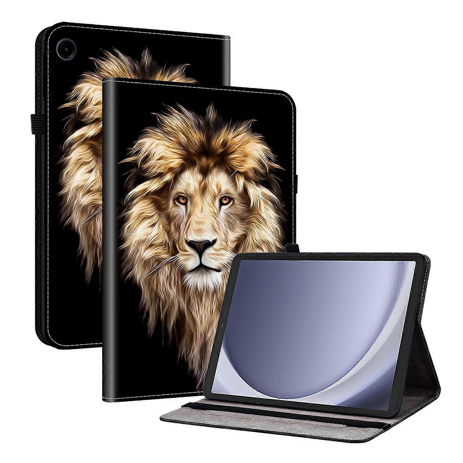 For Samsung Galaxy Tab A11/ A9 Leather Case Pattern Printed Stand Tablet Cover with Card Slots