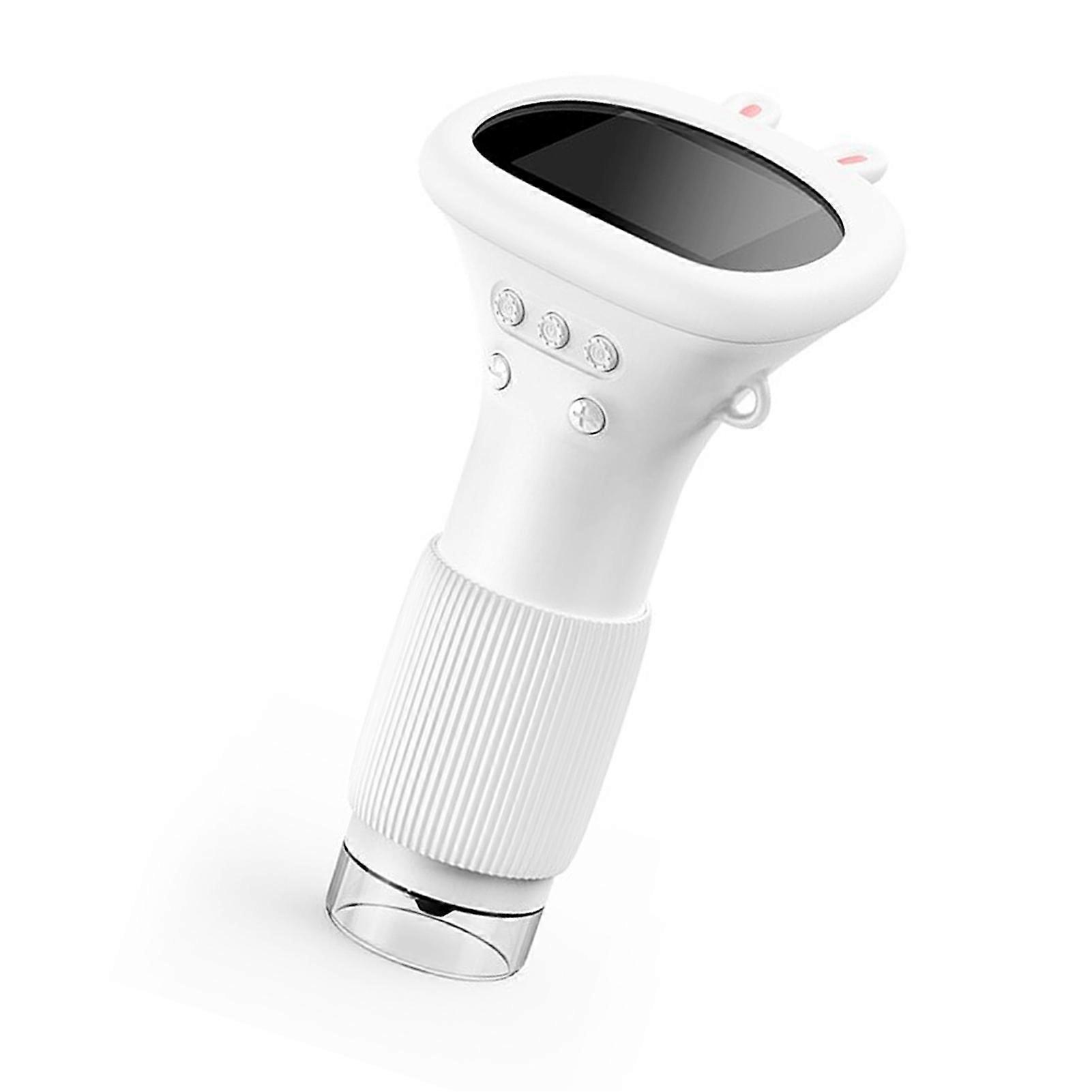 2in Screen Handheld Microscope 2MP 100 to 1000X Zoom Real Time HD Imaging Portable Microscope with 8 LEDs White