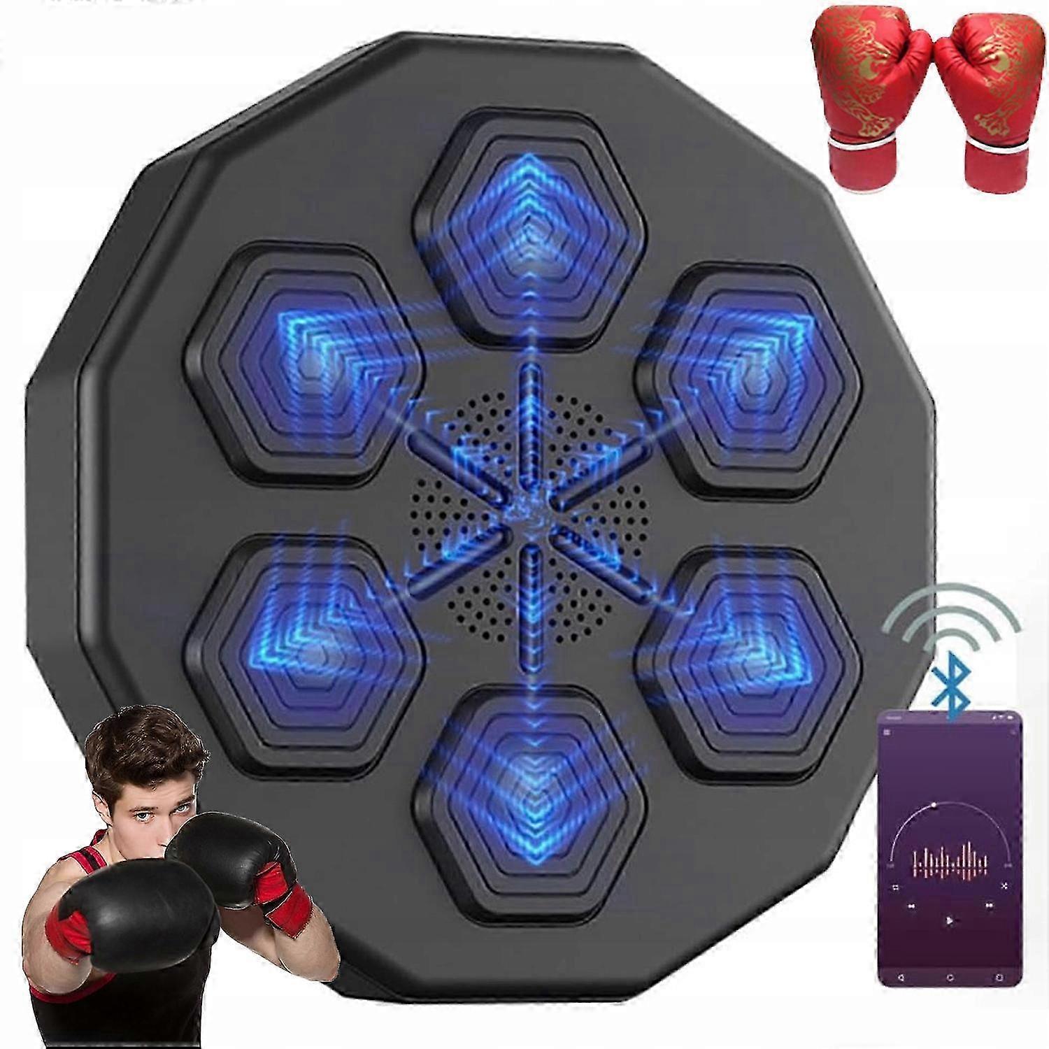 Music Boxing Machine With Bluetooth In Wall Training Boxing Gloves