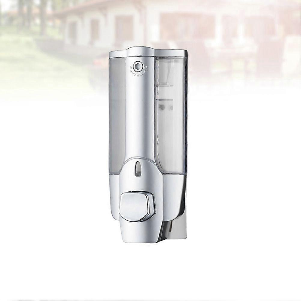 1pc Manual Wall-mounted Push Type Liquid Soap Bottle Plastic Refillable Shampoo Liquid Soap Container Dispenser