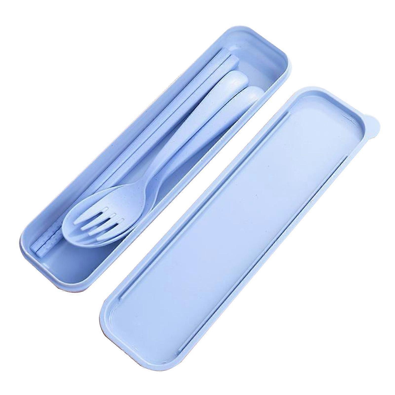 Reusable Travel Utensils Set with Case Portable Chopstick Fork Spoon Tableware Eco Friendly Cutlery