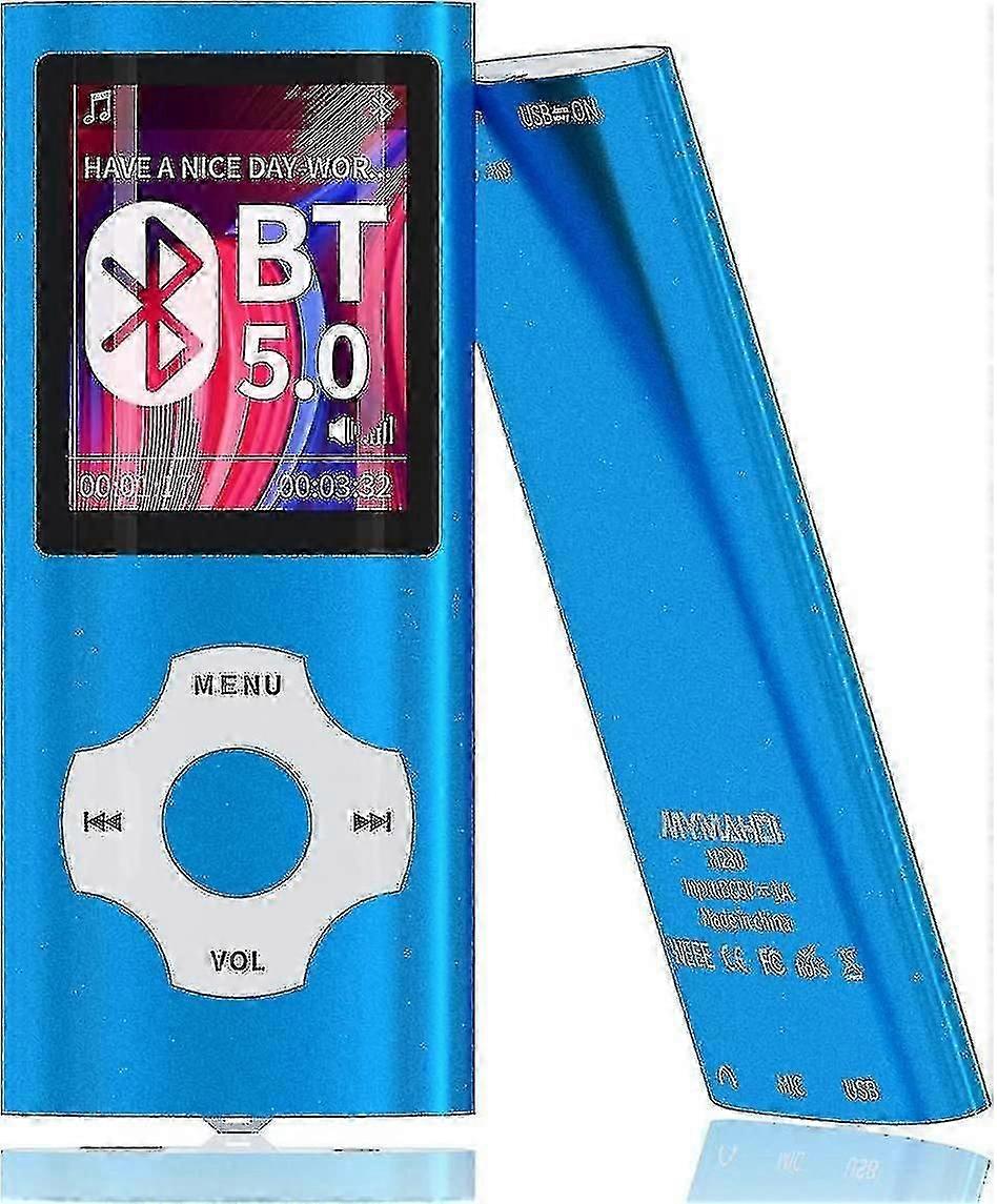 Bluetooth 5.0 Mp3 / Mp4 Player With 32gb Memory Card, 1.8' Lcd Screen, Support Up To 128gb/video/vo