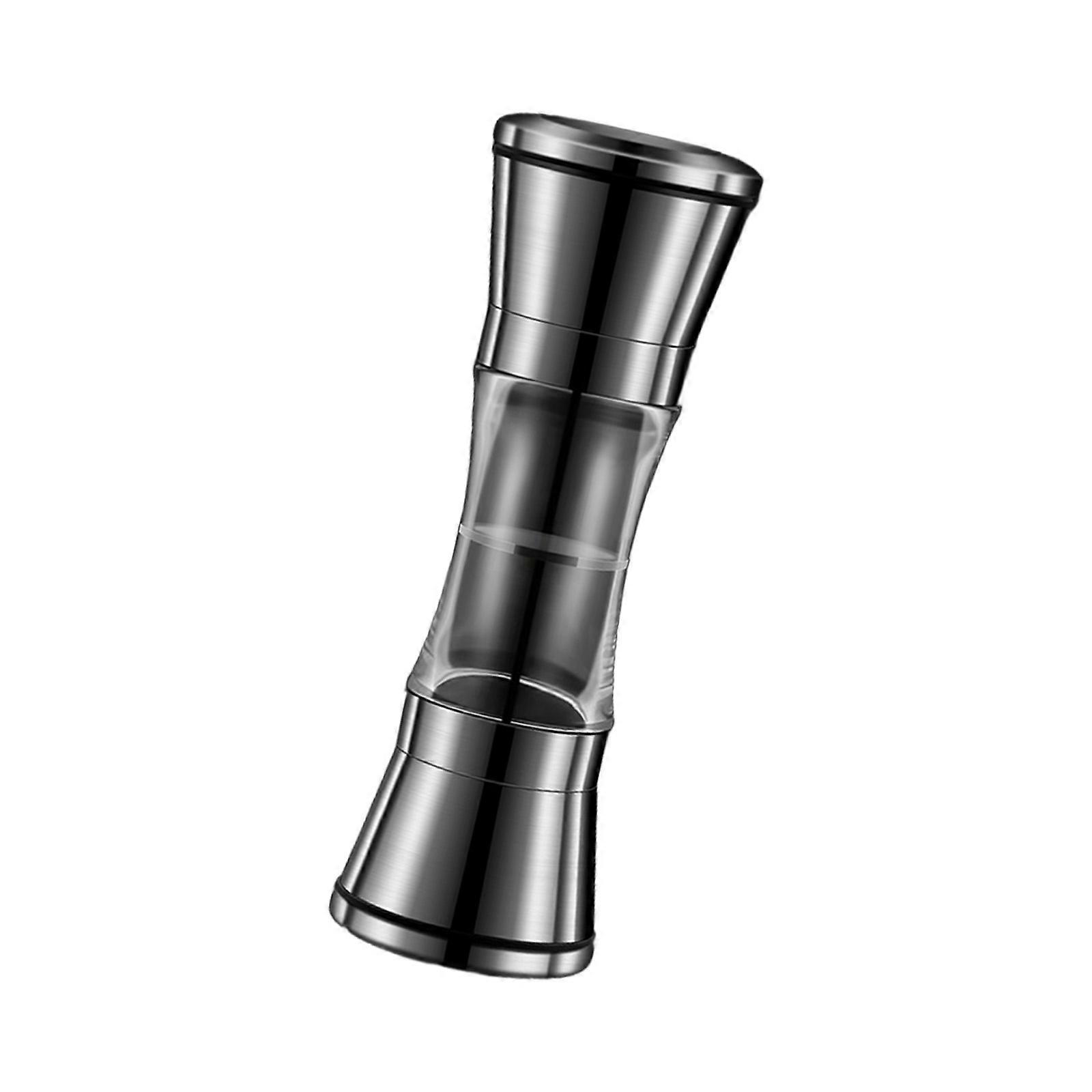 Stainless Steels Double Chamber Grinder Compacts Portable Manual Mill For Seasoning Herb In Cooking Or Tabletop Use Multicolor