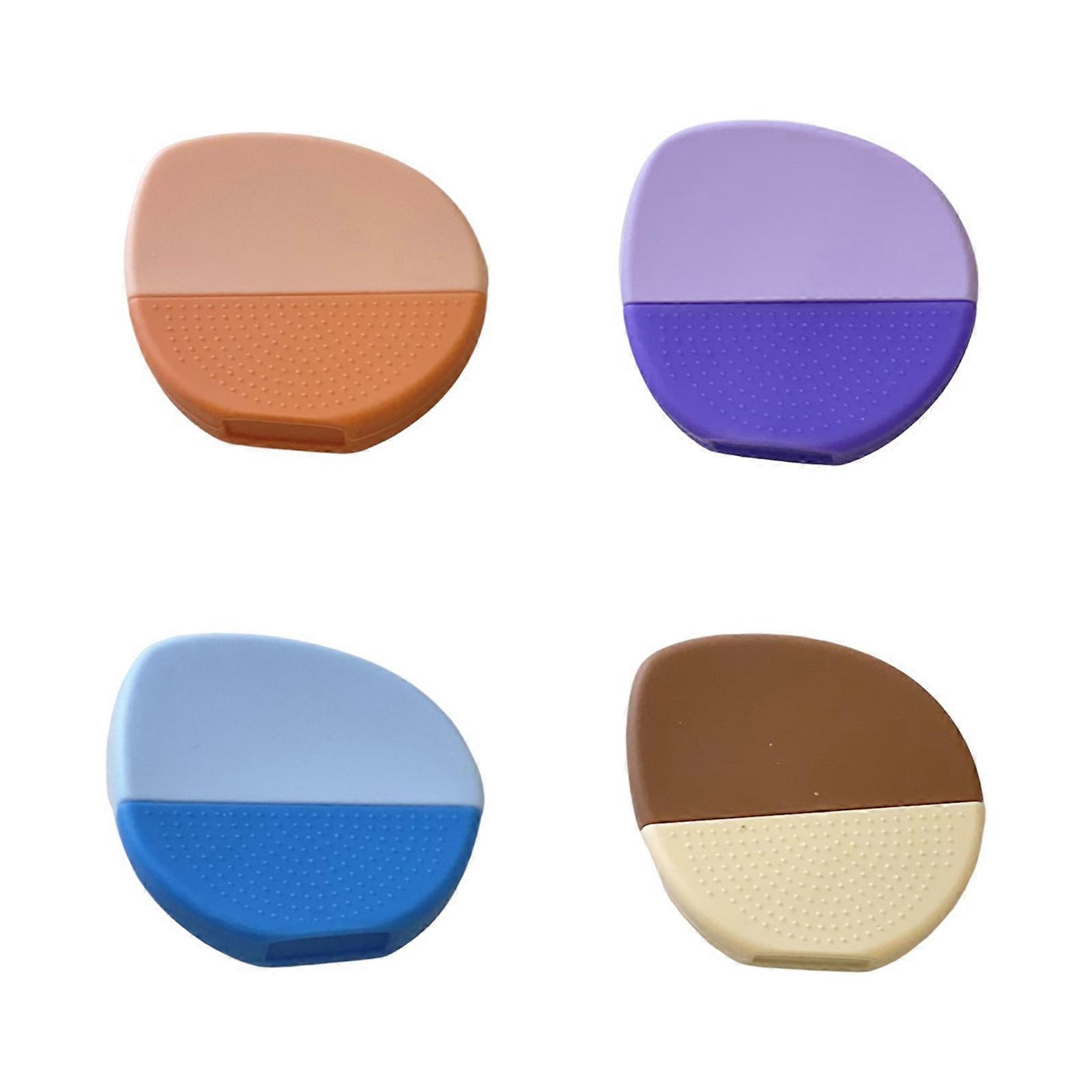 Silicone Foundationing Brush Soft Non Absorbent Makeup Tool For Liquid Cosmetics And Mask Application Multicolor