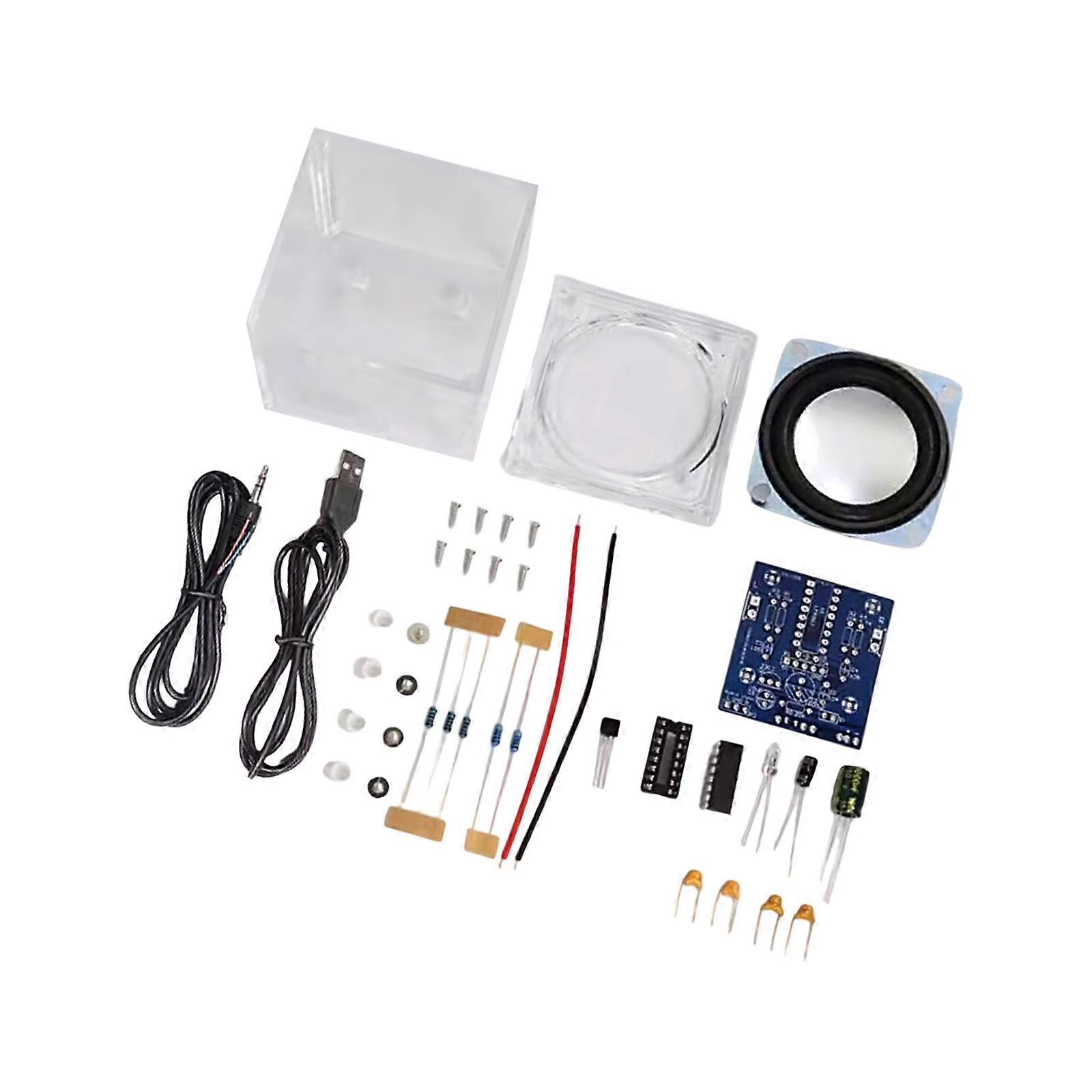 Customizable Auditory Project Kit for Enthusiasts with Amplifier and Detachable Driver Rapid Pairing And Stable Multicolor