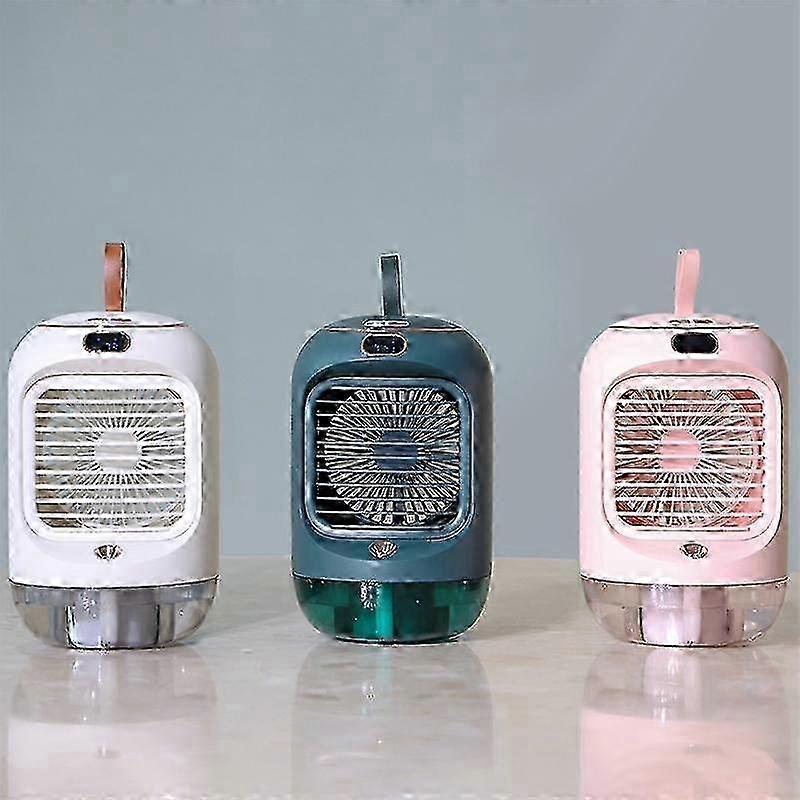 RD22 Rotating Humidification Fan Warm Light Atmosphere Light Automatic Shaking Head with Digital Display Air Cooler