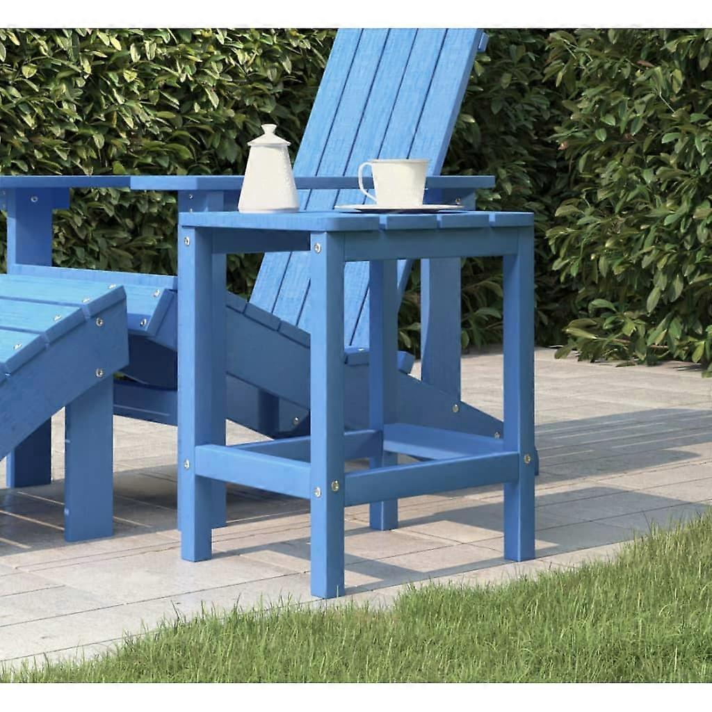 Adirondack Garden Table Sea Blue 38x38x46 cm HDPE