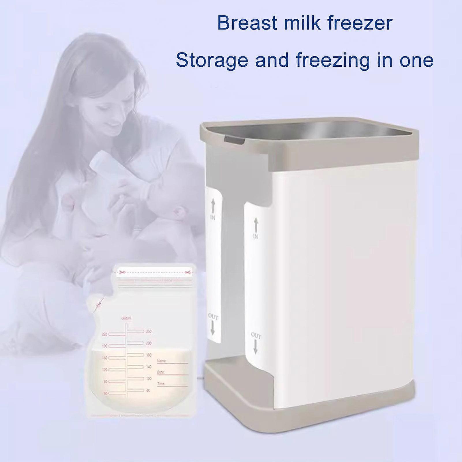 SUSUchens Breast Milk Storage Bag Freeze Organizer, Large Capacity Case with First-in First-out System, No Need to Label Date, Compatible with Baby