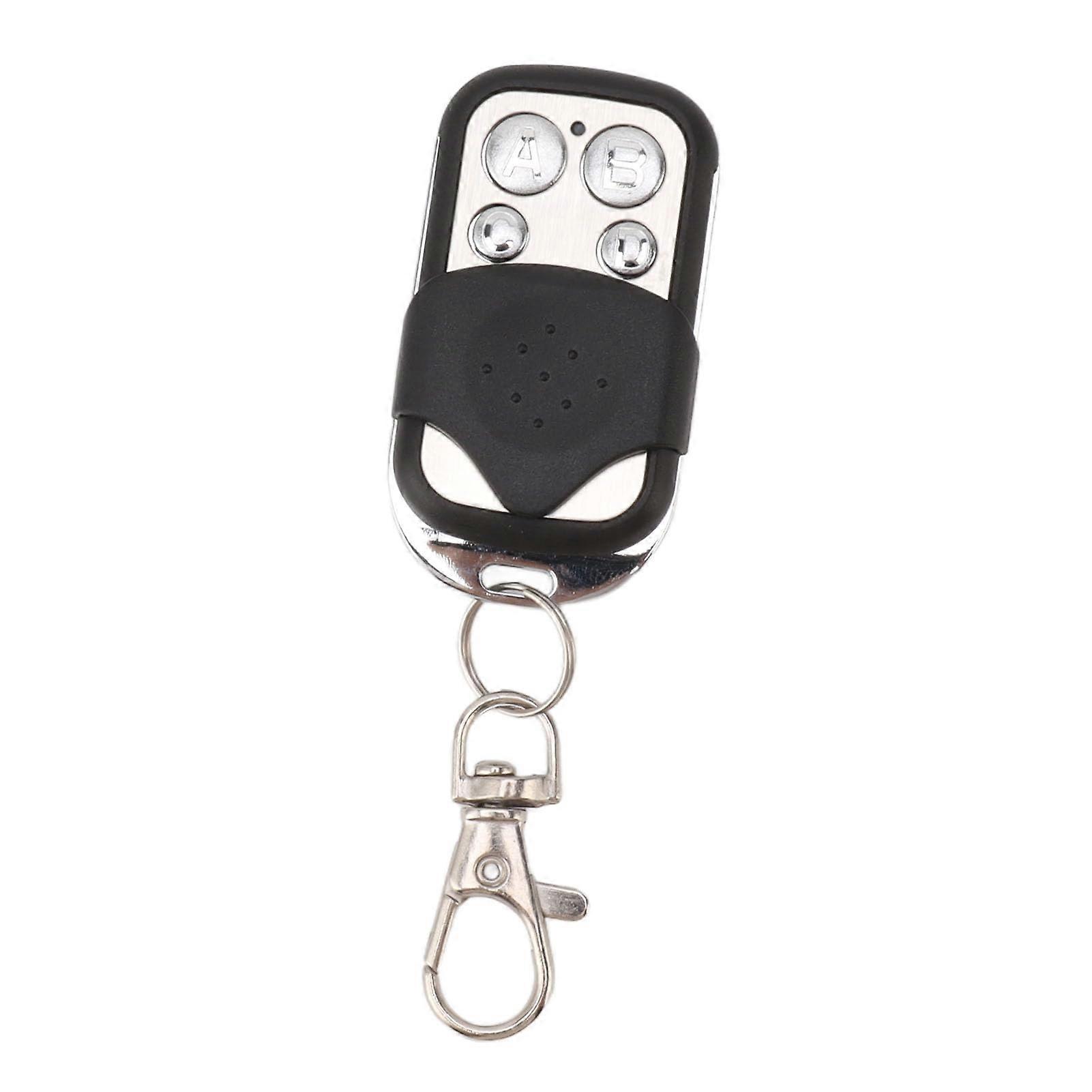 Garage Door Remote 4 Button Keychain, 100m Range, Secure Encrypted Control for Automatic Doors