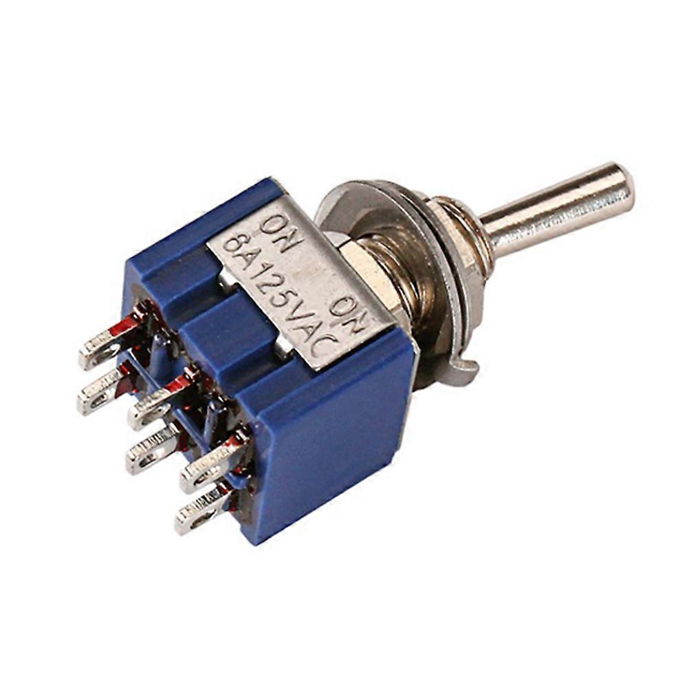 GN109A 6 Feet AC ON-ON SPDT 2 Position Latching Toggle Switch 6A 125V (Blue)