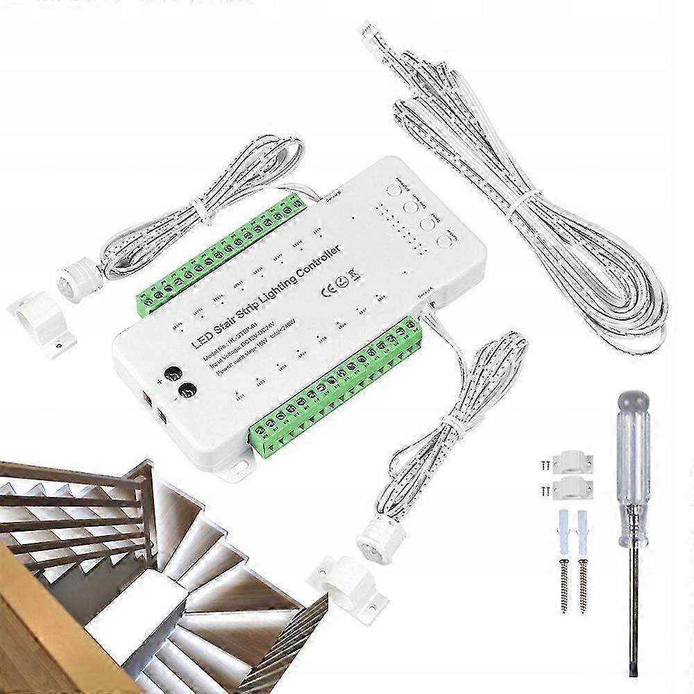 Stair Controller 16 Channels 12-24v 240w 2 Pir Sensors