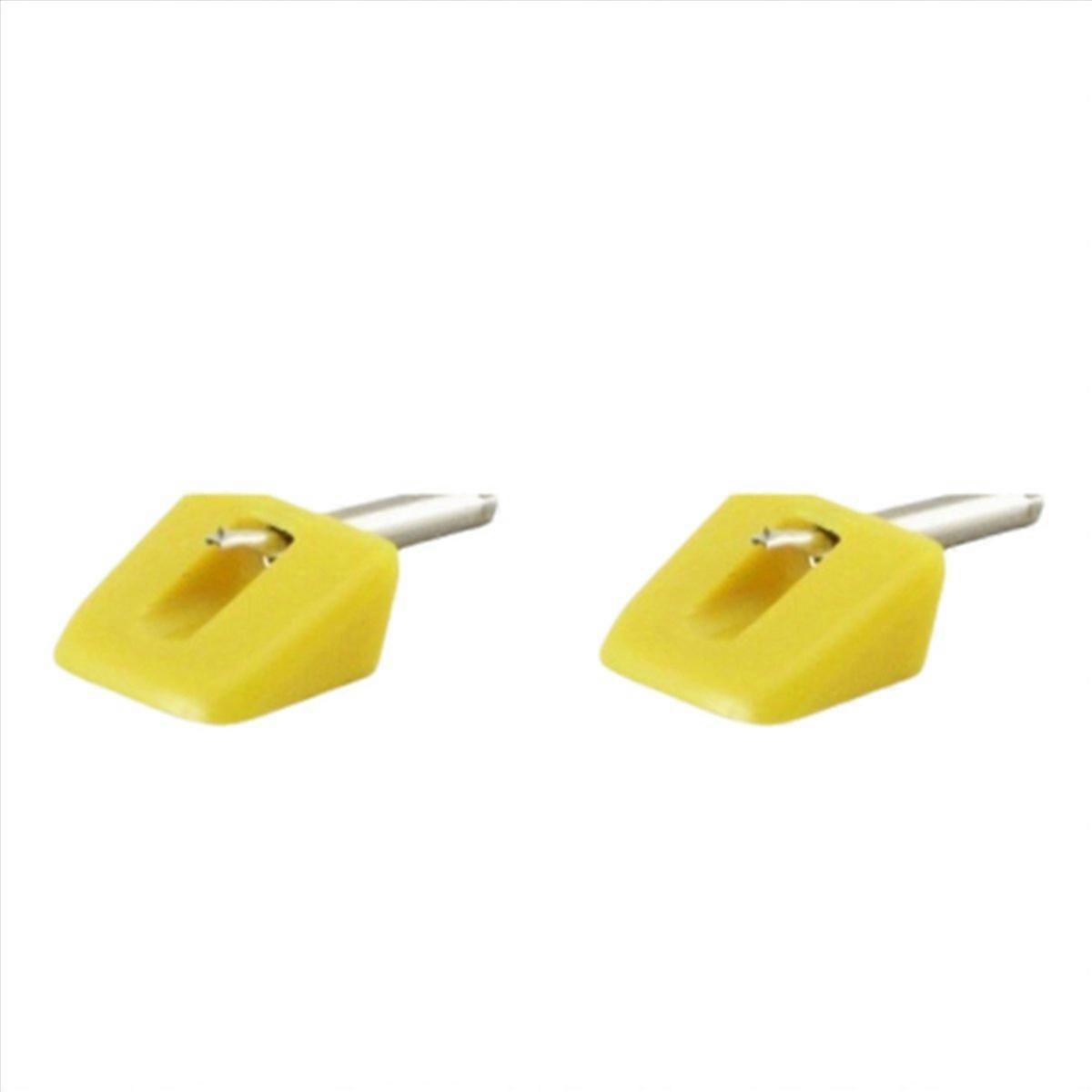 2X Replacement Needle Stylus for SEEBURG SHOWCASE Yellow Needle Disc Record Player Replacement Stylu