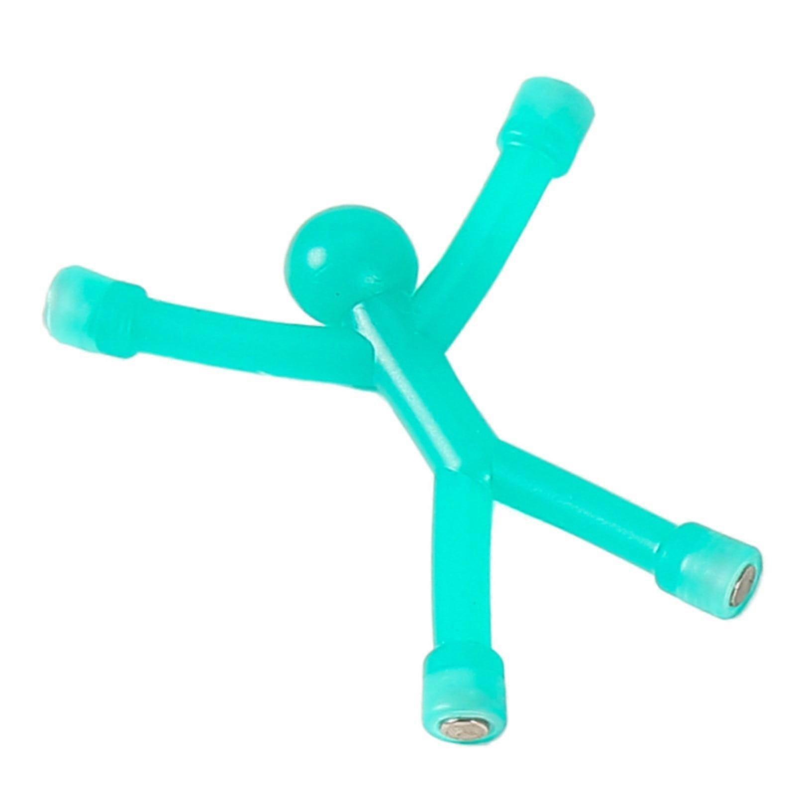 Figurine with Soft Rubber Creative Hook Refrigerator with Novel Toy Stickers with Versatile Transparent Figurines