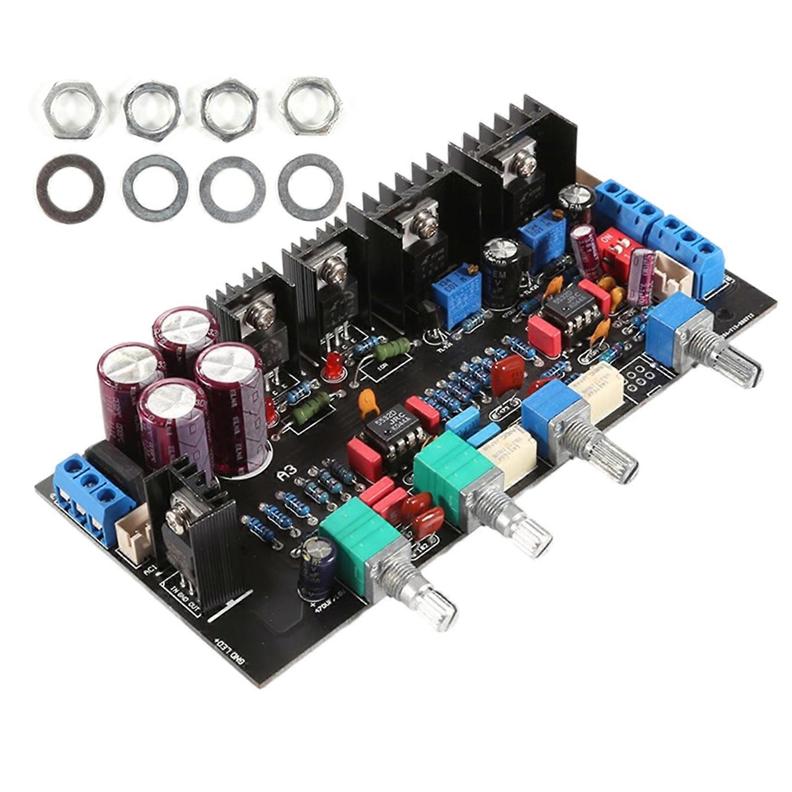 ClassA HiFiPreamp Tone Control Board A 3 Tone Board 4Knobs Tone Board Digital Sound Remover Module Components Multicolor