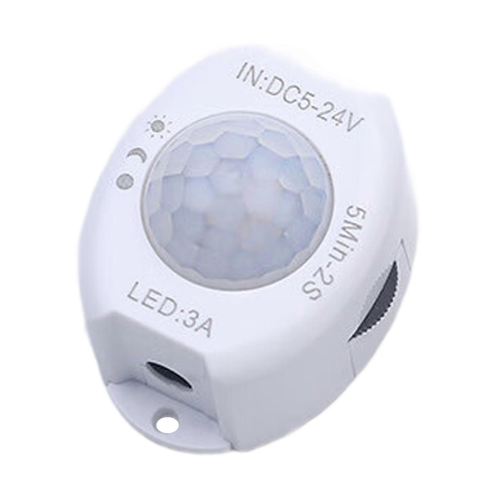 Intelligent Motion Transducer 5V 12V 24V Energy Saving Motion Switches Upgrades Compatible for Indoor Lighting Automation  White