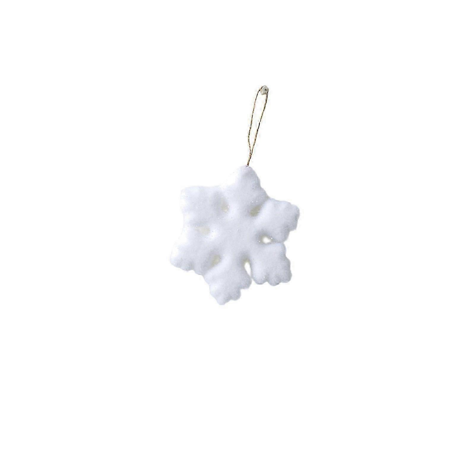 Soft-Furred Snow Crystalloid Christmas Tree Multiple Purpose Celebratory Adornment Environmentally Safe Design for Winter Festivities L