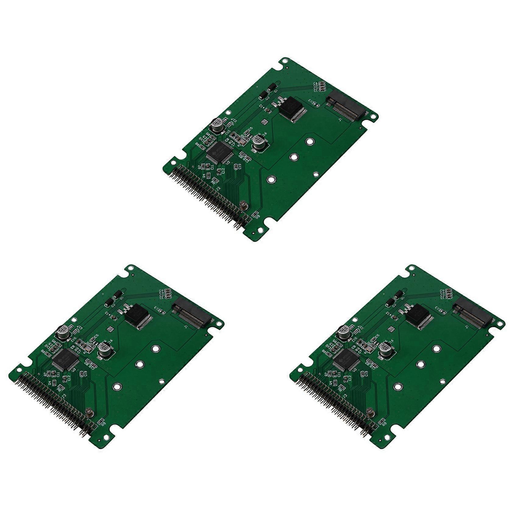 3X M.2 NGFF B+M Key SATA SSD to 44 Pin 2.5 IDE Converter Adapter Card with Case